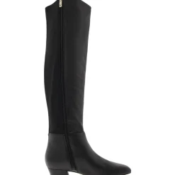Reese Leather Square Toe Over-The-Knee Boots