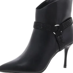 Reesie Faux Leather Dressy Ankle Boots