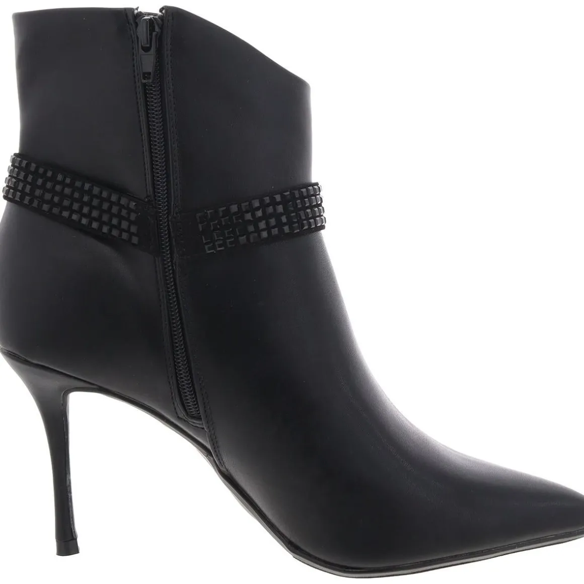 Reesie Faux Leather Dressy Ankle Boots