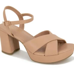 Reeva Patent Ankle Strap Block Heel