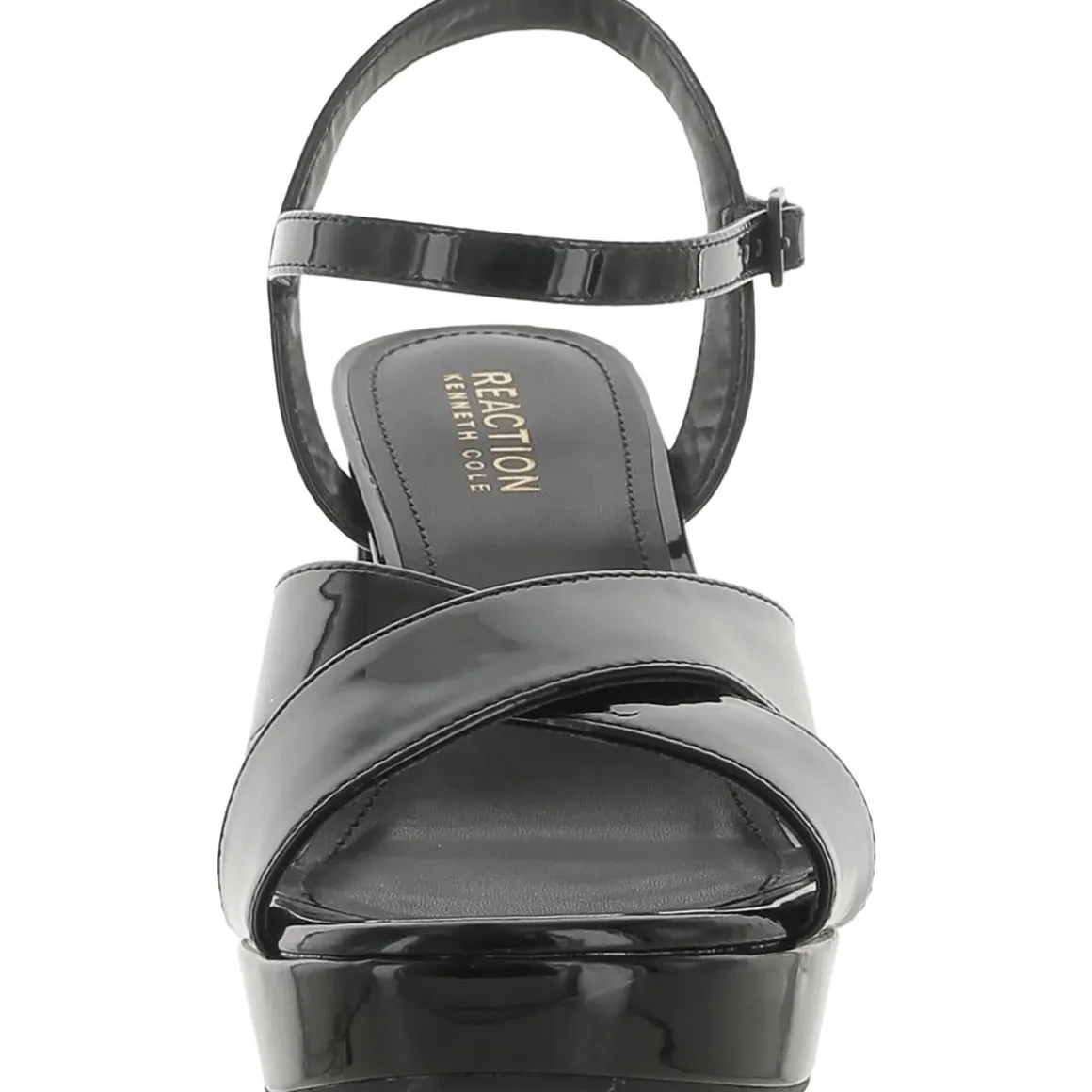 Reeva Patent Ankle Strap Block Heel