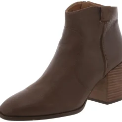 Regan Leather Heels Ankle Boots