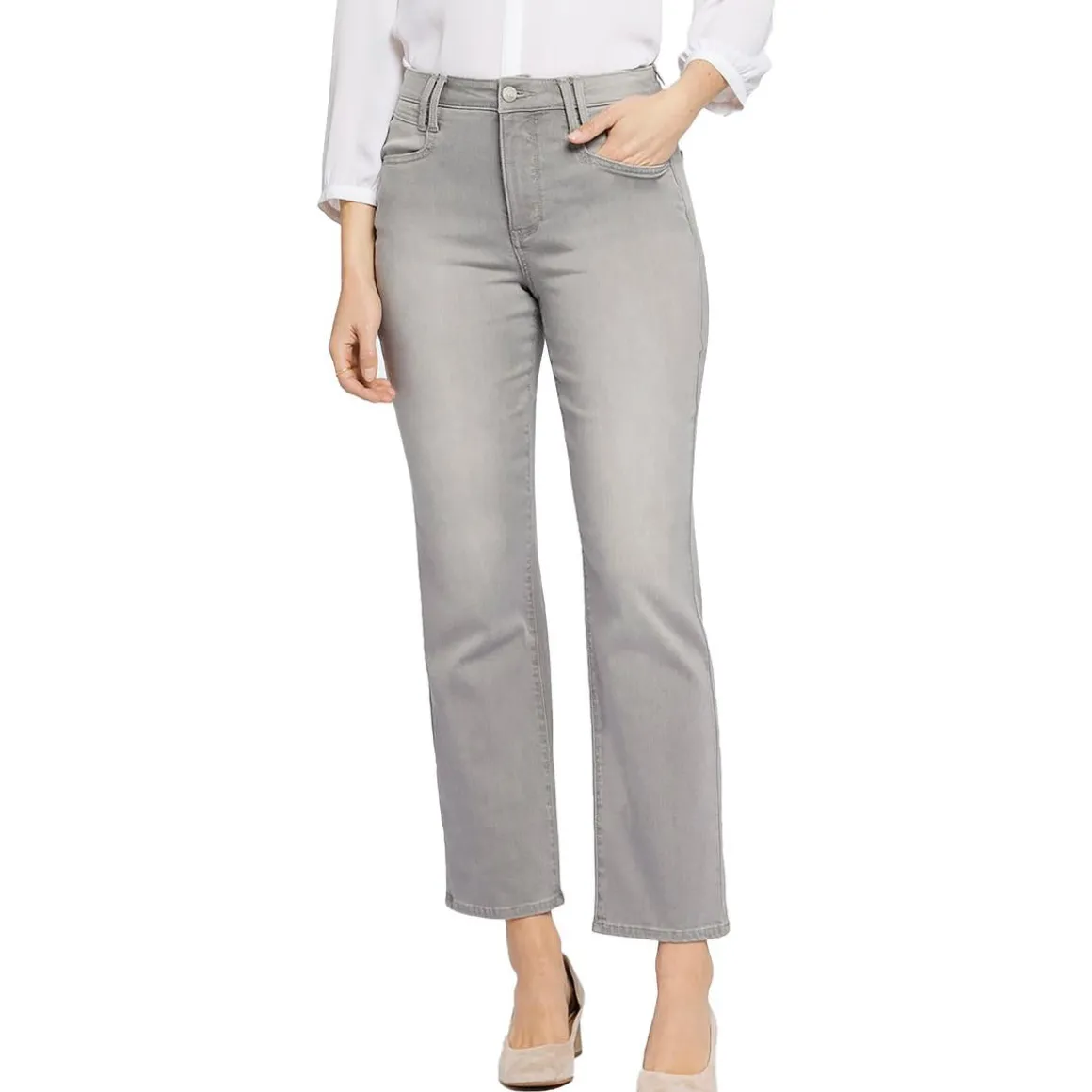 Relaxed Ankle Straight Leg Jeans