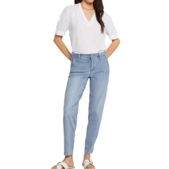 Relaxed Denim Tapered Leg Jeans