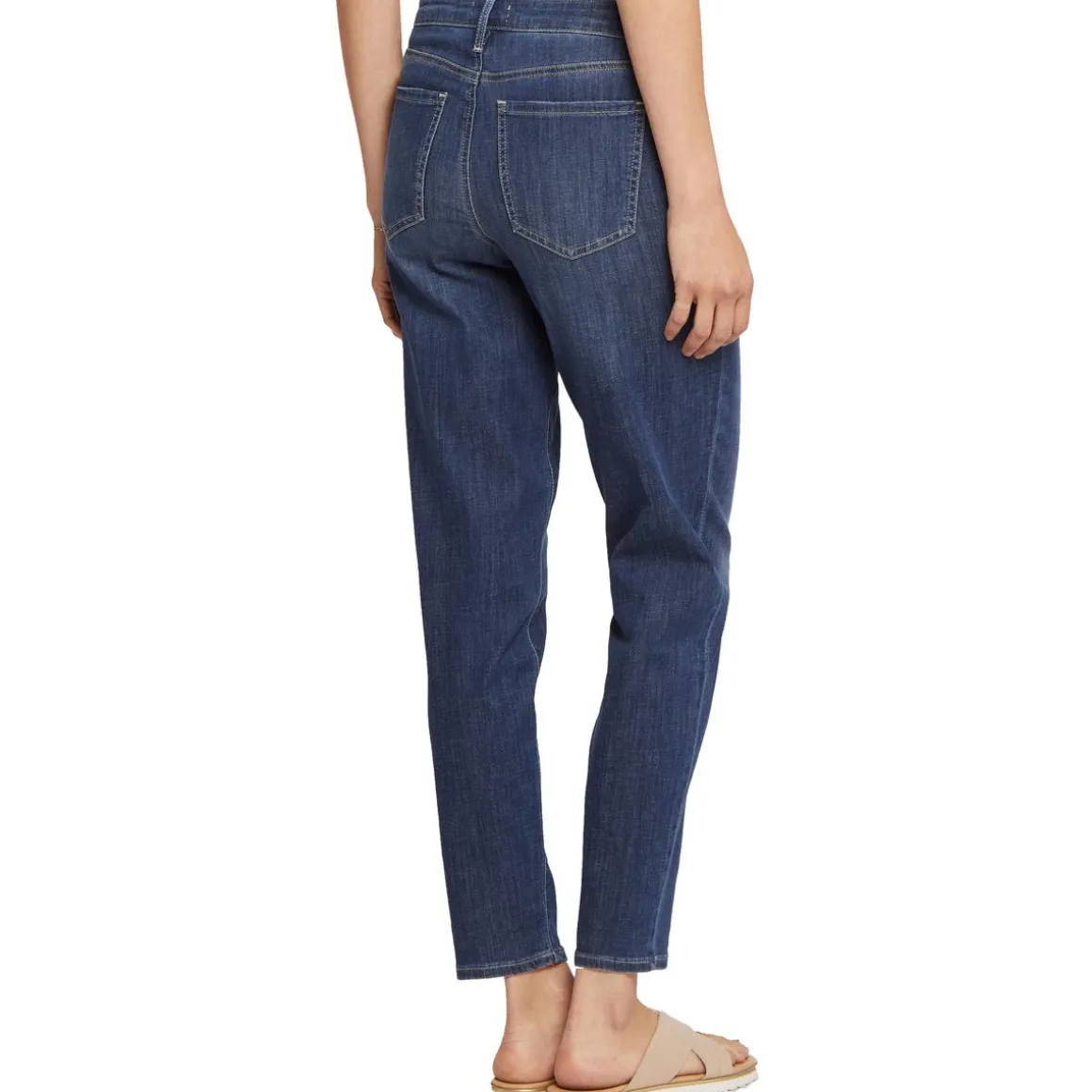 Relaxed Denim Tapered Leg Jeans