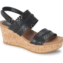 Rene Faux Leather Cork Platform Sandals