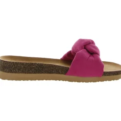 Reunion Faux Suede Slip On Wedge Sandals