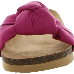 Reunion Faux Suede Slip On Wedge Sandals