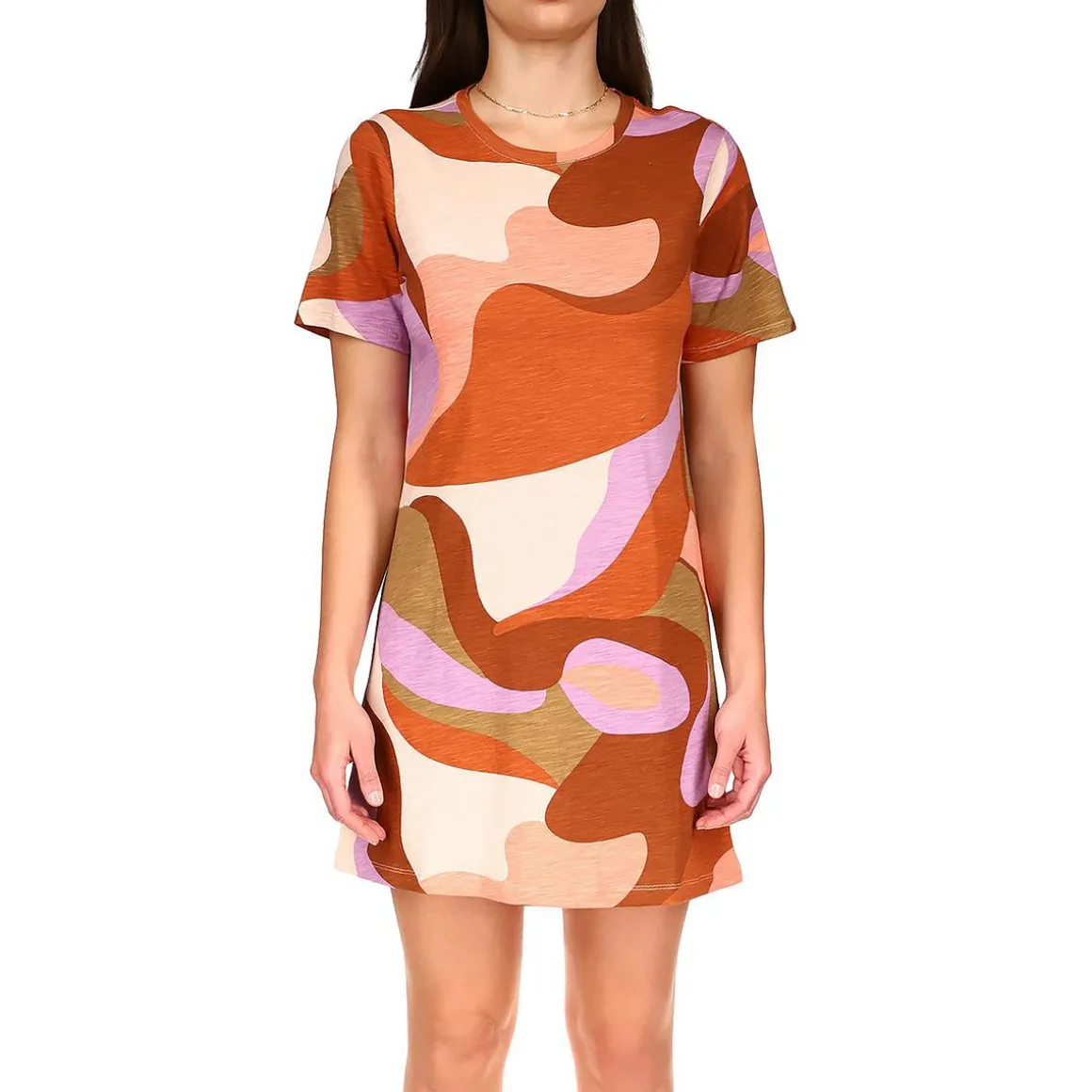 Reveal Cut-Out Mini T-Shirt Dress