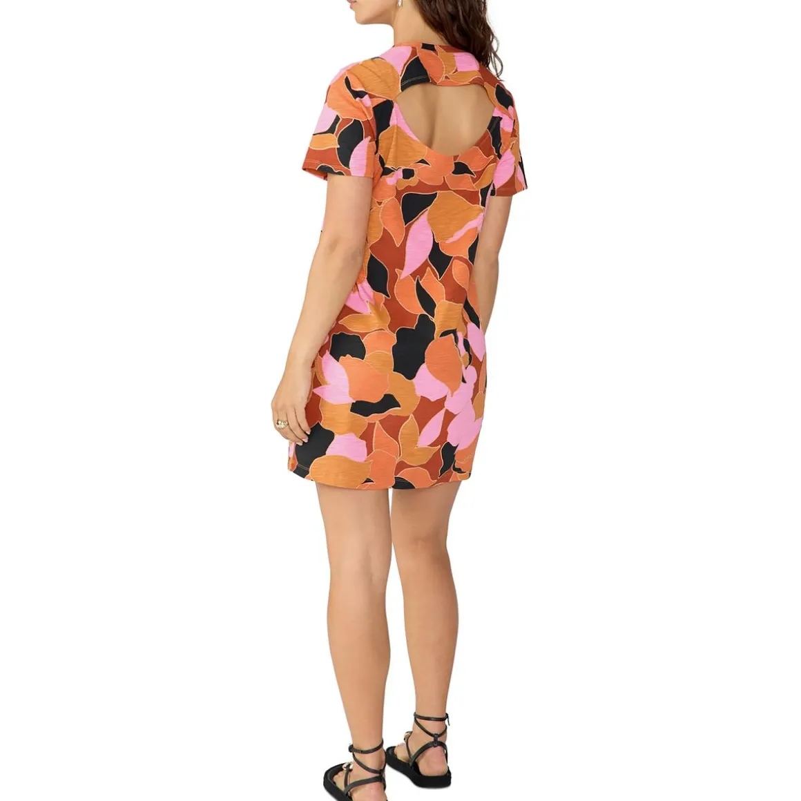 Reveal Cut-Out Mini T-Shirt Dress