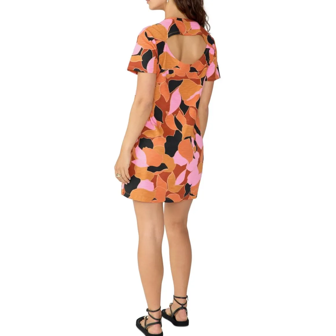 Reveal Cut-Out Mini T-Shirt Dress