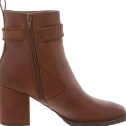 Rexx Zipper Block Heel Mid-Calf Boots