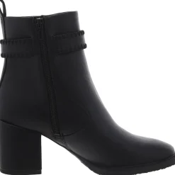 Rexx Zipper Block Heel Mid-Calf Boots