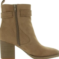Rexx Zipper Block Heel Mid-Calf Boots