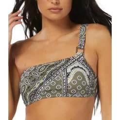 Reyna Top Printed One-Shoulder Bikini Swim top