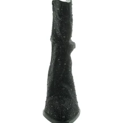 Rhinestone Mid-Calf Boots