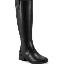 Rhonda Leather Block Heel Knee-High Boots