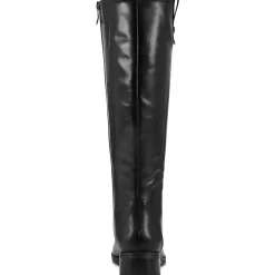 Rhonda Leather Block Heel Knee-High Boots
