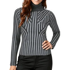 Ribbed Cotton Turtleneck Sweater