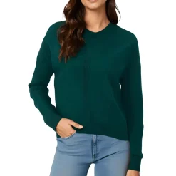 Ribbed Crewneck Crewneck Sweater