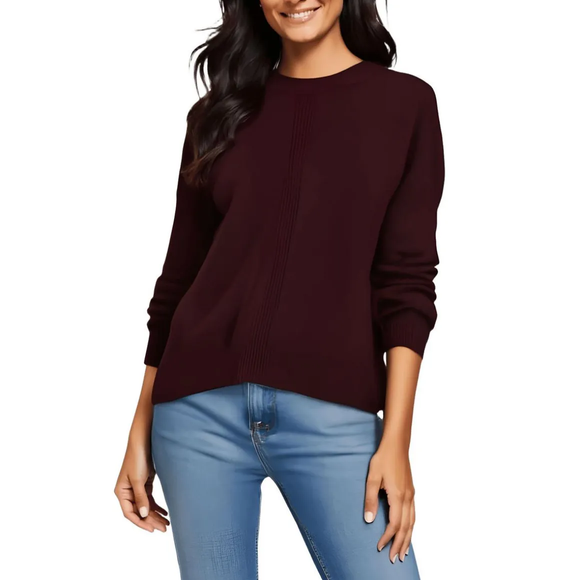 Ribbed Crewneck Crewneck Sweater