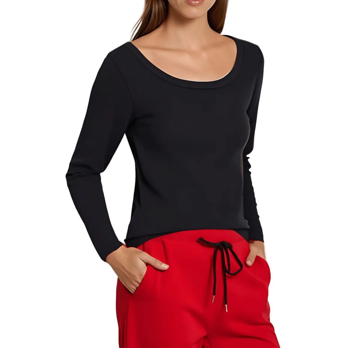 Ribbed Knit Pullover Top