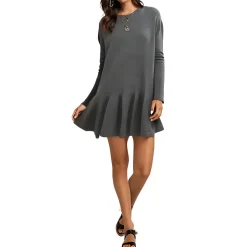 Ribbed Knit Sweaterdress