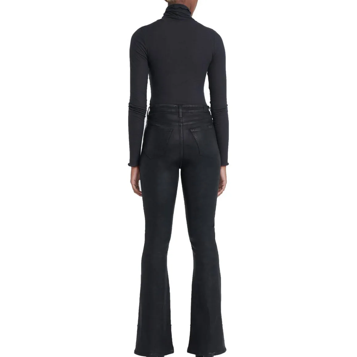 Ribbed Modal Turtleneck Top