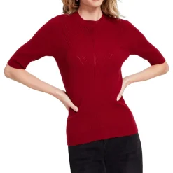 Ribbed Ribbed Knit Crewneck Sweater