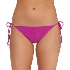 Ribbed Side-Tie Swim Bottom Separates