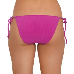 Ribbed Side-Tie Swim Bottom Separates