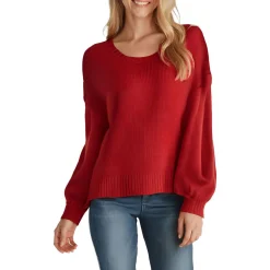 Ribbed Trim Pullover Sweater