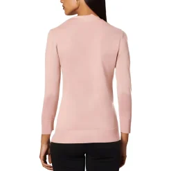 Ribbed Trim Knit Cardigan Sweater