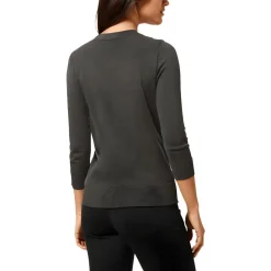 Ribbed Trim Knit Cardigan Sweater