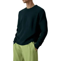 Ribbed Trim Knit Pullover Sweater