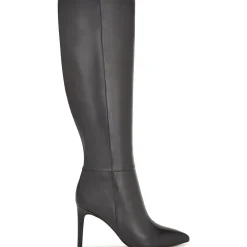 Richy Wide Calf Leather Knee-High Boots