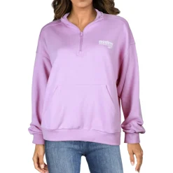 RIE 1/4 Zip Pocket Cotton 3/4 Zip Pullover