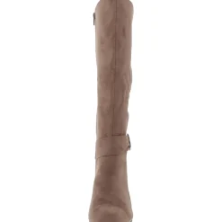 RIMA Zipper Suede Knee-High Boots