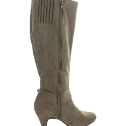 RIMA Zipper Suede Knee-High Boots