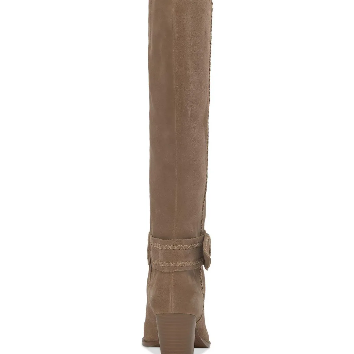 RISVIN Stretch Leather Knee-High Boots