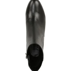 River Block Heel Almond Toe Ankle Boots