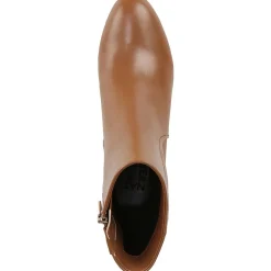 River Block Heel Almond Toe Ankle Boots