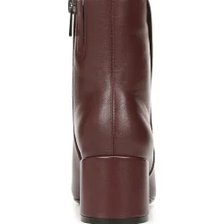 River Block Heel Almond Toe Ankle Boots