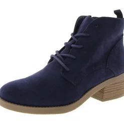 Rizio Faux Suede Lace Up Booties
