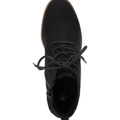 Rizio Faux Suede Lace Up Booties