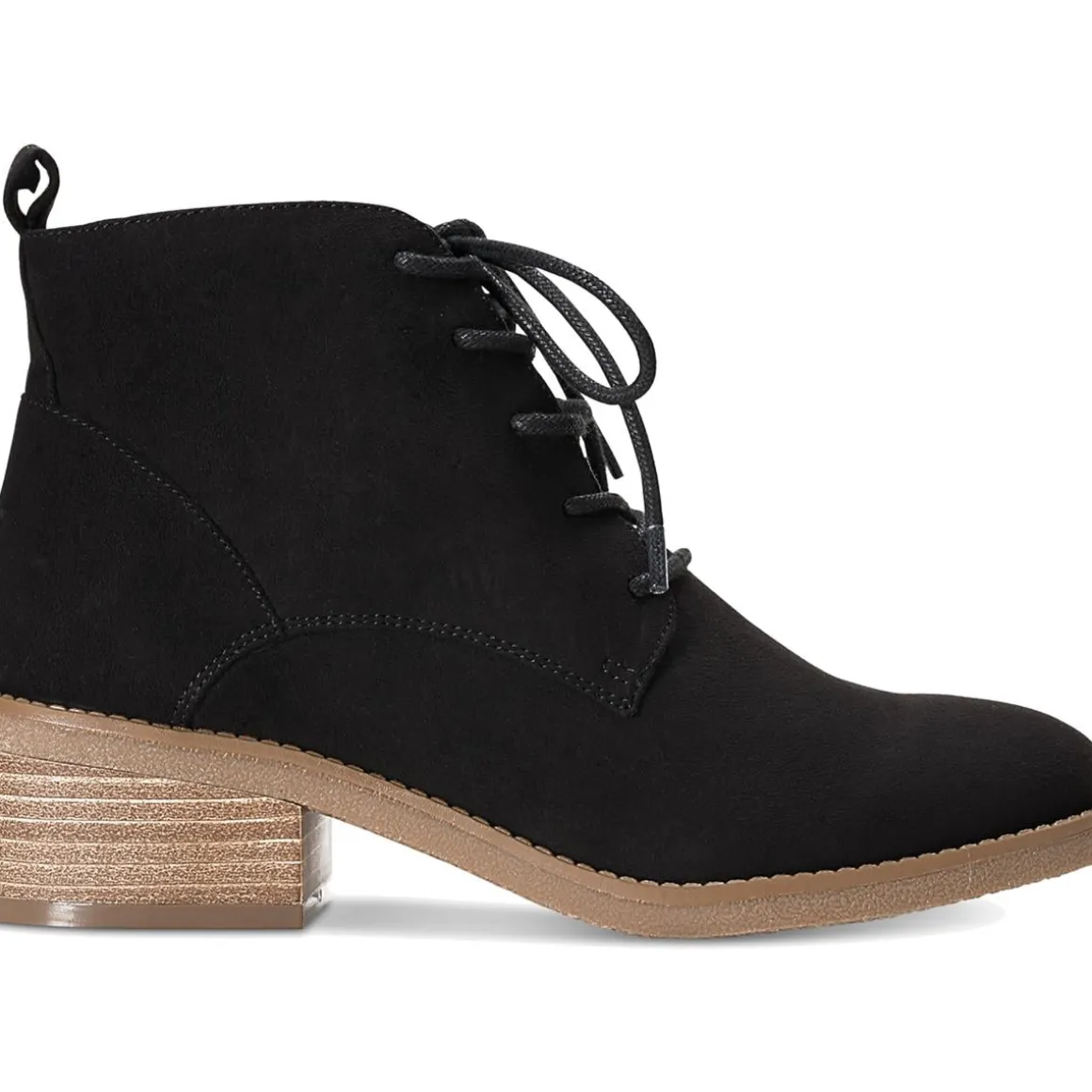 Rizio Faux Suede Lace Up Booties