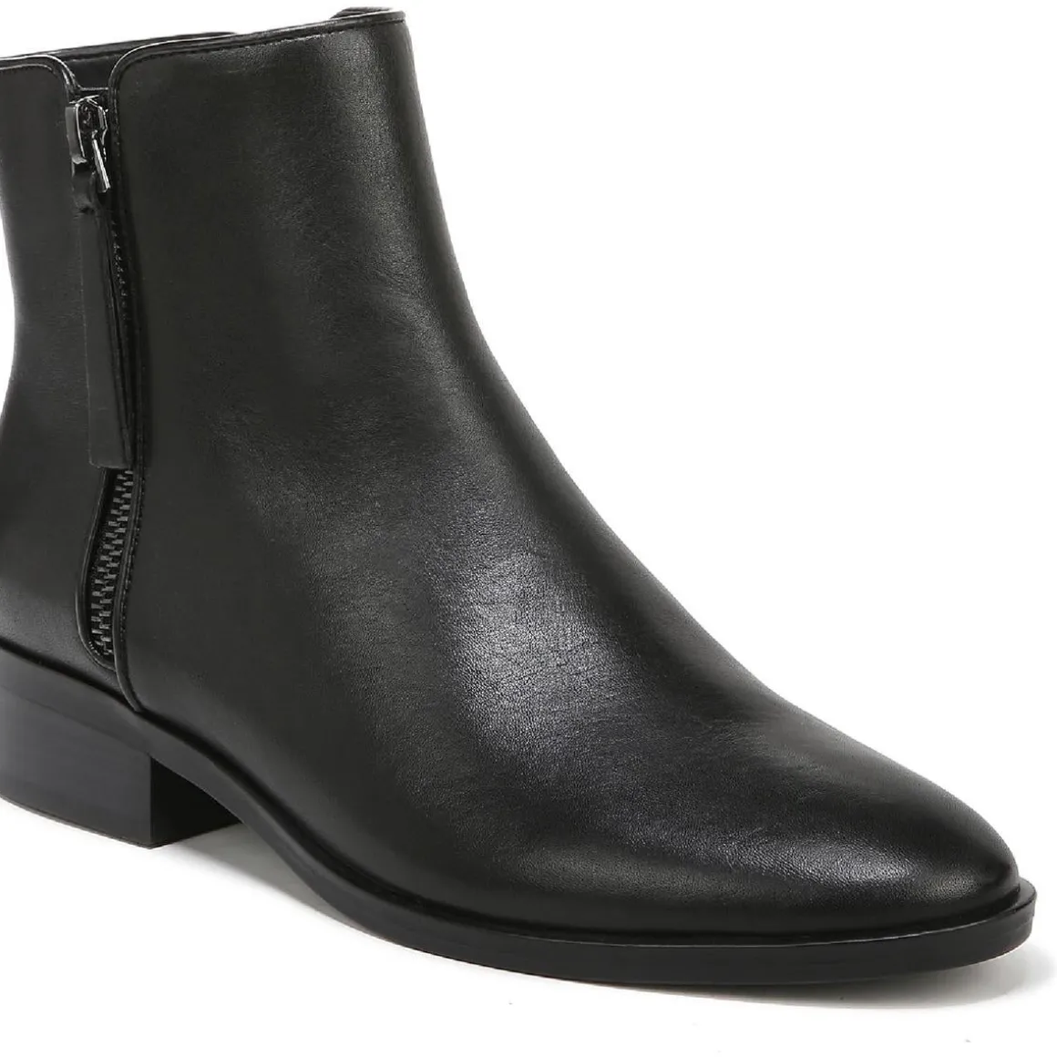 Robyn Zipper Block Heel Ankle Boots