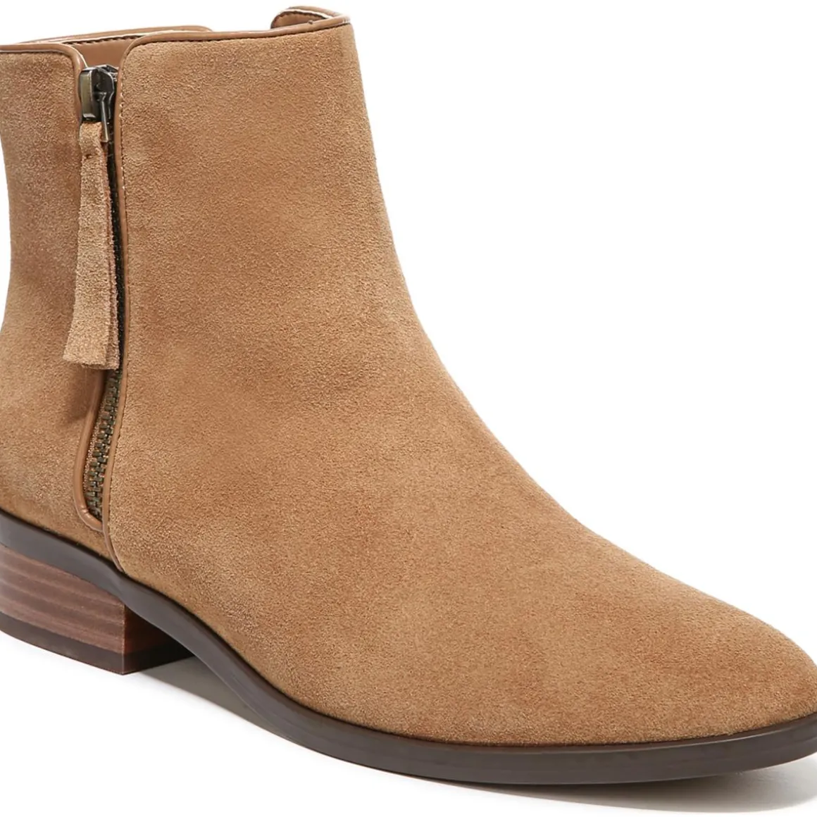 Robyn Zipper Block Heel Ankle Boots