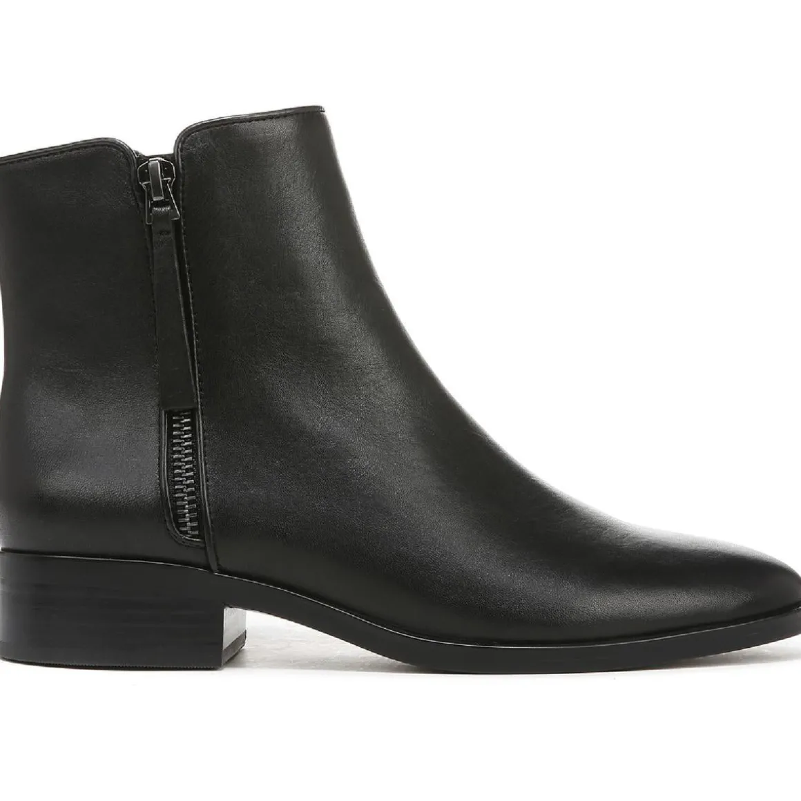 Robyn Zipper Block Heel Ankle Boots