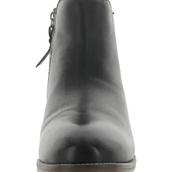 Rocklin 2.0 Stacked Heel Round Toe Ankle Boots